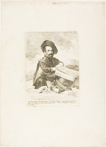 A Dwarf by Francisco José de Goya y Lucientes, created 1778, in Etching with engraved inscription on laid paper. Download this artwork as a high-resolution wall — Illustration Wallpaper