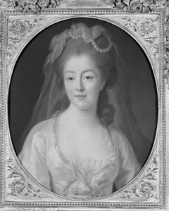 A Lady by Johann Friedrich August Tischbein, created c. 1770, in Oil on canvas. Download this artwork as a high-resolution wallpaper for desktop, tablet, or mob — Portrait Background