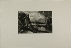 A Mill by David Lucas, created 1830, in Mezzotint in black ink on heavy ivory wove paper. Download this artwork as a high-resolution wallpaper for desktop, tabl — David Lucas Wallpaper