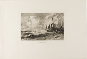 A Seabeach by David Lucas, created 1830, in Mezzotint in black ink on heavy ivory wove paper. Download this artwork as a high-resolution wallpaper for desktop, — David Lucas Wallpaper