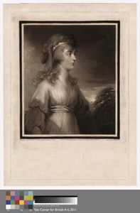 A Young Lady by Samuel William Reynolds I, in Mezzotint. Download this artwork as a high-resolution wallpaper for desktop, tablet, or mobile. — Samuel William Reynolds I Wallpaper