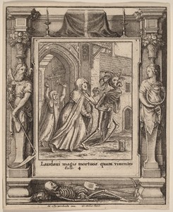 Abbess by Wenceslaus Hollar, created 1651, in etching with border "Time and Eternity" (Pennington 233C). Download this artwork as a high-resolution wallpaper fo — Wenceslaus Hollar Wallpaper