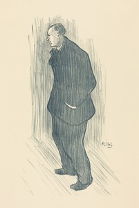 Actor by Henri-Gabriel Ibels, created 1893, in lithograph. Download this artwork as a high-resolution wallpaper for desktop, tablet, or mobile. — Henri-Gabriel Ibels Wallpaper