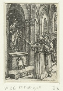 Afgoderij van Salomo by Albrecht Altdorfer, created c. 1506 - 1538, in paper; engraving. Download this artwork as a high-resolution wallpaper for desktop, table — Art Wallpaper