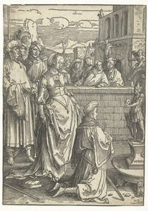 Afgoderij van Salomo by Lucas van Leyden, created 1512 - 1516, in paper; woodcut (process). Download this artwork as a high-resolution wallpaper for desktop, ta — Art Picture