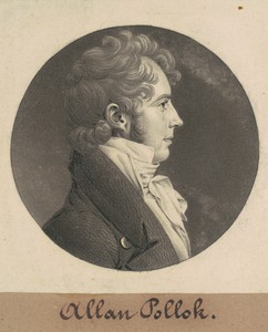 Alan Pollok by Charles B. J. Févret de Saint-Mémin, created 1808, in mezzotint and engraving in black on wove paper mounted to brown wove paper. Download this a — Painting Background
