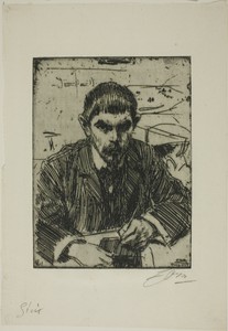 Albert Engström by Anders Zorn, created 1905, in Etching on ivory laid paper. Download this artwork as a high-resolution wallpaper for desktop, tablet, or mobil — Illustration Wallpaper