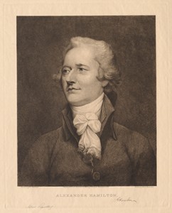Alexander Hamilton by Albert Rosenthal, created 1895, in etching. Download this artwork as a high-resolution wallpaper for desktop, tablet, or mobile. — Albert Rosenthal Wallpaper