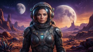Katherine Lanasa avaruustutkijana vieraalla planeetalla