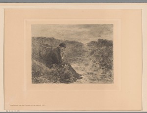 Alter man by Albert Krüger, created 1897, in paper; soft-ground etching; etching; intaglio printmaking technique; drypoint. Download this artwork as a high-reso — Albert Krüger Wallpaper