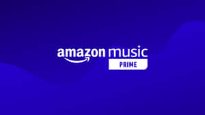 Amazon Music Prime-Logo auf blauem Farbverlaufshintergrund — Amazon Prime Wallpaper