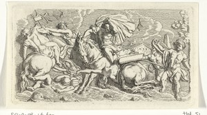 Amazonenslag by Gerard de Lairesse, created 1670, in paper; etching. Download this artwork as a high-resolution wallpaper for desktop, tablet, or mobile. — Gerard de Lairesse Wallpaper