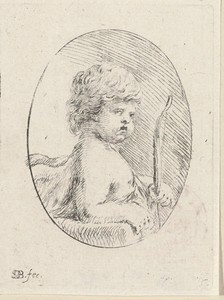 Amor by Stefano della Bella, created 1620 - 1664, in paper; etching. Download this artwork as a high-resolution wallpaper for desktop, tablet, or mobile. — Stefano della Bella Wallpaper