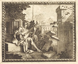 Amphion by Jean Lepautre, created published 1676, in etching and engraving on laid paper. Download this artwork as a high-resolution wallpaper for desktop, tabl — Jean Lepautre Wallpaper