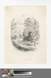 An Awkward Post by George Cruikshank, in Etching on moderately thick, slightly textured, cream wove paper. Download this artwork as a high-resolution wallpaper — Art Picture