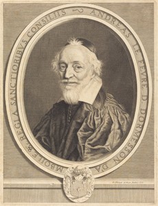 Andre Le Fevre d'Ormesson by Robert Nanteuil, in engraving. Download this artwork as a high-resolution wallpaper for desktop, tablet, or mobile. — Art Picture