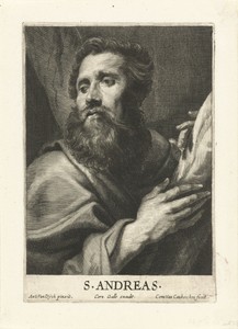 Andreas by Cornelis van Caukercken, created c. 1640 - 1680, in paper; engraving. Download this artwork as a high-resolution wallpaper for desktop, tablet, or mo — Cornelis van Caukercken Wallpaper