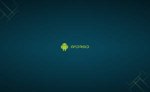 Logotipo do Android em fundo verde-escuro com detalhes geométricos — Vingadores Android Papéis de Parede