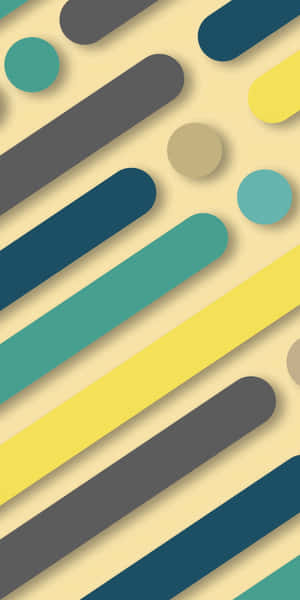 Abstract geometric pattern with diagonal stripes and circles in muted colors. — Diagonal Picture