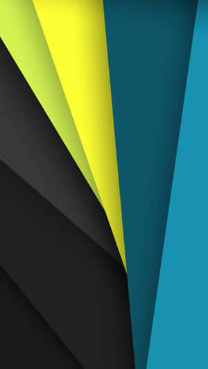 Abstrakt digital konst med djärva geometriska färgblock — Android Material Design Bakgrundsbilder