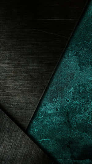 Abstract dark textured wallpaper with teal glowing patterns. — Android Material Design Picture