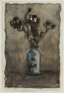 Anemonies by Theodore Roussel, created 1897, in Color etching and aquatint on ivory laid paper. Download this artwork as a high-resolution wallpaper for desktop — Illustration Background