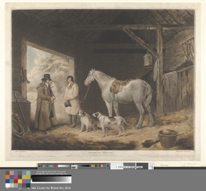 Angling: Paying the Hostler by Samuel William Reynolds I, in Color printed mezzotint with hand coloring. Download this artwork as a high-resolution wallpaper fo — Art Picture