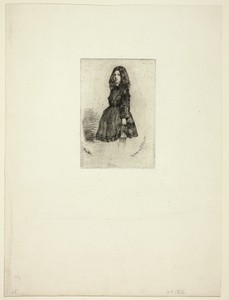 Annie by James McNeill Whistler, created 1857/58, in Etching with foul biting in black ink on cream wove paper. Download this artwork as a high-resolution wallp — James McNeill Whistler Wallpaper