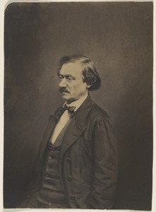 Antony Deschamps by Nadar [Gaspard Félix Tournachon], created 1855–1859. Download this artwork as a high-resolution wallpaper for desktop, tablet, or mobile. — Art Picture