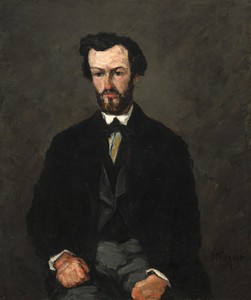 Antony Valabrègue by Paul Cezanne, created 1866, in oil on canvas. Download this artwork as a high-resolution wallpaper for desktop, tablet, or mobile. — Paul Cezanne Wallpaper