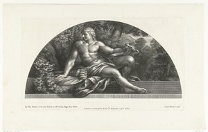 Apollo by Cornelis Bloemaert (II), created 1637 - 1692, in paper; engraving. Download this artwork as a high-resolution wallpaper for desktop, tablet, or mobile — Cornelis Bloemaert (II) Wallpaper