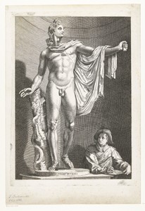 Apollo Belvedere by Friedrich Wilhelm Burmeister, created 1855 - 1915, in paper; engraving. Download this artwork as a high-resolution wallpaper for desktop, ta — Friedrich Wilhelm Burmeister Wallpaper