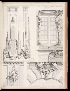 Architectural Elements by Gilles-Marie Oppenord, created 1749-1761, in Etching and engraving on laid paper. Download this artwork as a high-resolution wallpaper — Art Picture