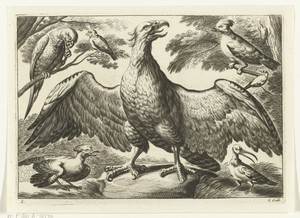 Arend by Peter van Liesebetten, created 1654 - 1678, in paper; engraving. Download this artwork as a high-resolution wallpaper for desktop, tablet, or mobile. — Peter van Liesebetten Wallpaper