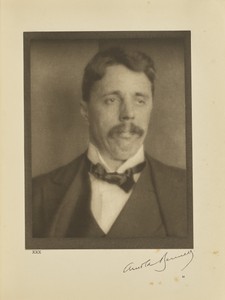 Arnold Bennett by Alvin Langdon Coburn, created negative February 1, 1913; print 1913. Download this artwork as a high-resolution wallpaper for desktop, tablet, — Alvin Langdon Coburn Wallpaper