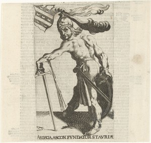 Asinga Ascon by Simon Frisius, created 1622, in paper; letterpress printing; etching. Download this artwork as a high-resolution wallpaper for desktop, tablet, — Simon Frisius Wallpaper