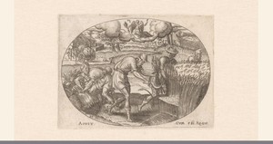 Augustus by Etienne Delaune, created 1568, in paper; stippelwerk; engraving. Download this artwork as a high-resolution wallpaper for desktop, tablet, or mobile — Etienne Delaune Wallpaper