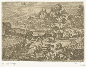 Augustus by Pieter van der Borcht (I), created 1545 - 1608, in paper; etching. Download this artwork as a high-resolution wallpaper for desktop, tablet, or mobi — Pieter van der Borcht (I) Wallpaper