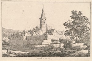 Augustus (August) by Ludovico Mattioli, created late 17th century, in etching on laid paper. Download this artwork as a high-resolution wallpaper for desktop, t — Ludovico Mattioli Wallpaper