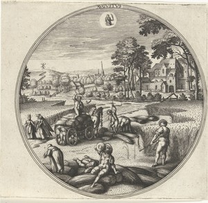 Augustus by Adriaen Collaert, created 1578 - 1582, in paper; engraving. Download this artwork as a high-resolution wallpaper for desktop, tablet, or mobile. — Adriaen Collaert Wallpaper