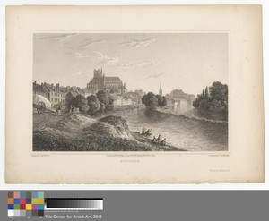 Auxerre by Charles Heath, in Etching and line engraving on medium, slightly textured, cream wove paper. Download this artwork as a high-resolution wallpaper for — Art Picture