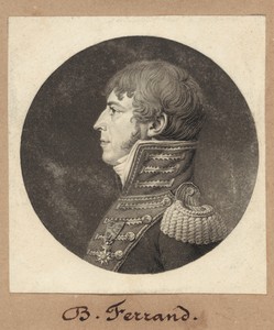 B. Ferrand by Charles B. J. Févret de Saint-Mémin, created 1810, in mezzotint and engraving in black on wove paper mounted to brown wove paper. Download this ar — Painting Picture