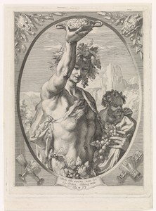 Bacchus by Edouard Taurel, created 1832 - 1880, in paper; chine collé; etching; engraving. Download this artwork as a high-resolution wallpaper for desktop, tab — Edouard Taurel Wallpaper
