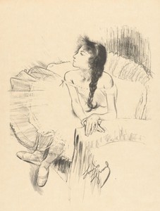 Balletdanseres by Louis Legrand, created 1892-12 - 1894-12, in paper; lithography. Download this artwork as a high-resolution wallpaper for desktop, tablet, or — Louis Legrand Wallpaper