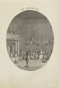 Balzaal by Jan Evert Grave, created 1769 - 1805, in paper; etching; engraving. Download this artwork as a high-resolution wallpaper for desktop, tablet, or mobi — Jan Evert Grave Wallpaper