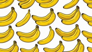 A seamless repeating pattern of bananas, vector art