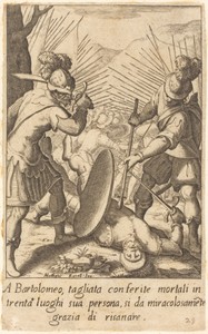 Bartolomeo by Jacques Callot, created 1619, in engraving on laid paper. Download this artwork as a high-resolution wallpaper for desktop, tablet, or mobile. — Jacques Callot Wallpaper