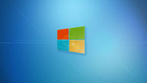 Logotipo do Windows com quatro quadrados coloridos em fundo azul gradiente