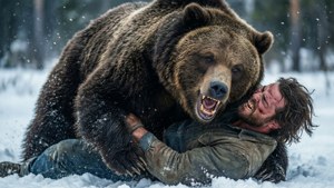 Intens björnattack från The Revenant