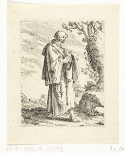 Bedelmonnik by Andries Both, created c. 1622 - c. 1642, in paper; etching; engraving. Download this artwork as a high-resolution wallpaper for desktop, tablet, — Andries Both Wallpaper
